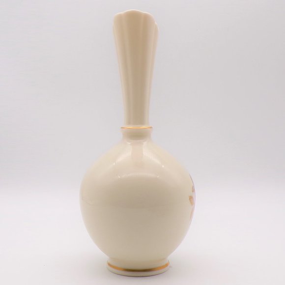 Vintage Lenox Rose Cream and Gold Vase - Picture 4 of 12